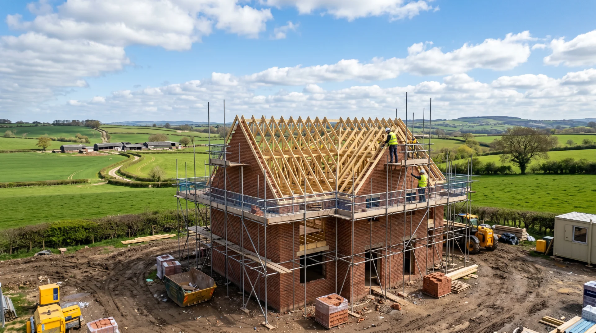 New build brick house completed by PML Construction, Huntingdon