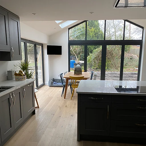 Home extension built by PML Construction, Huntingdon